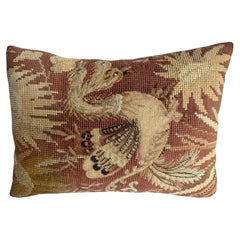 1850 English Needlework Pillow 12x8