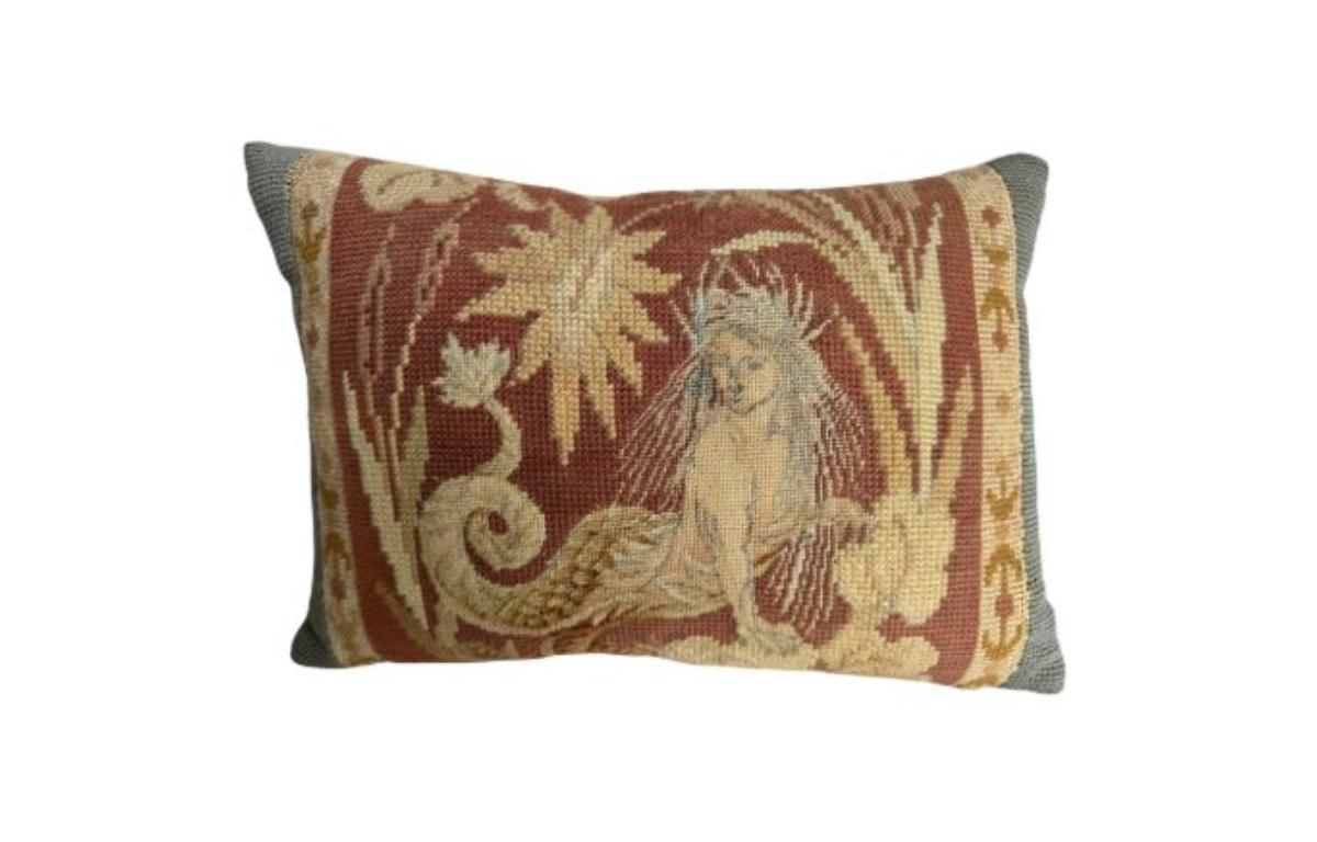 Sconosciuto Cuscino inglese ad ago del 1850 13x9 in vendita
