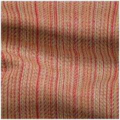 Antique Fabric 1850 Semi Mechanical Loom  Striped Spinone Melange, Florence, Italy