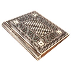 1850s Anglo-Indian Inlaid Book Cover with Intricate Work