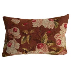 Coussin décoratif « Rose Garden » d'Aubusson, années 1850