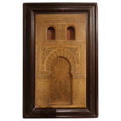 1850s Carved Nasrid-style Model Inspired by the Alhambra's Puerta del Vino.