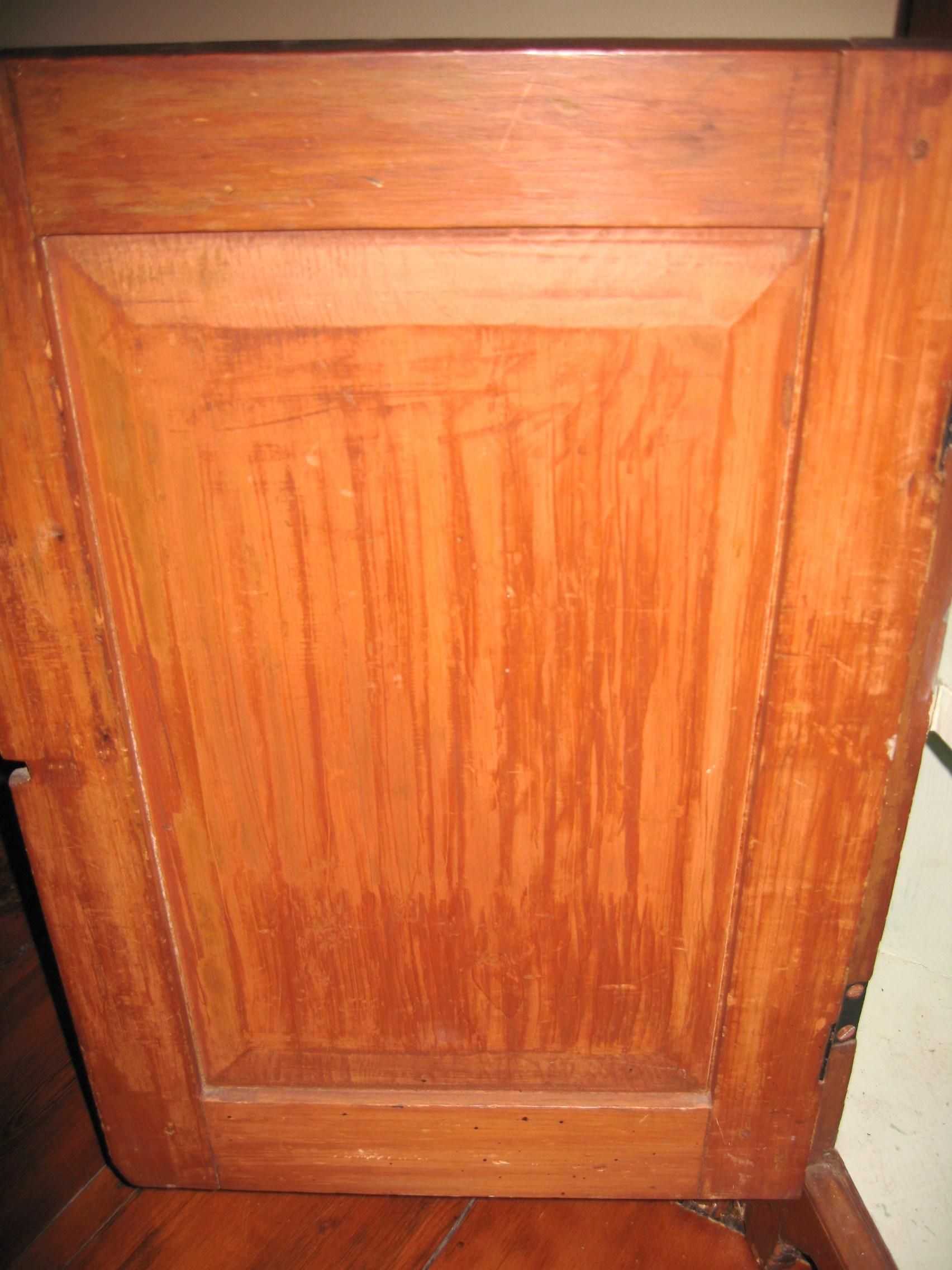 1850s Cherry Corner Cupboard Farm House Rustic Cabinet For Sale 3