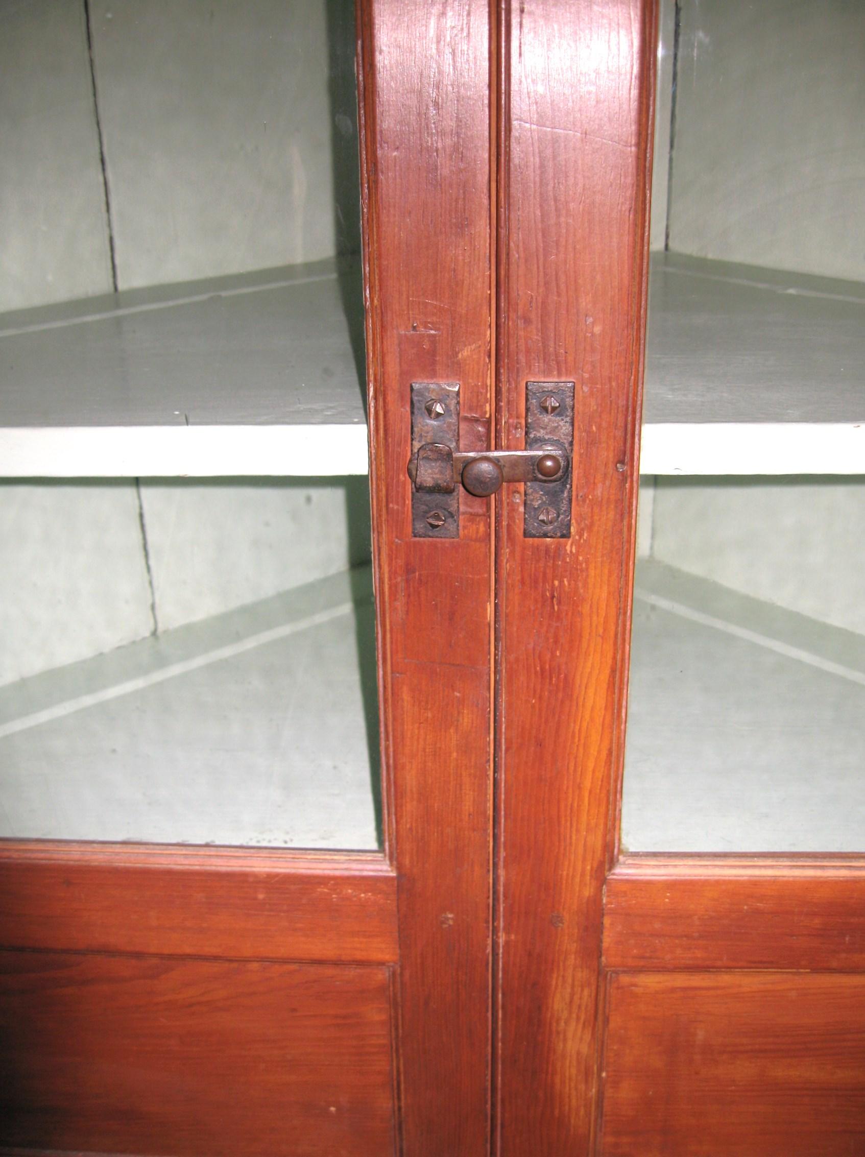 rustic corner cabinet