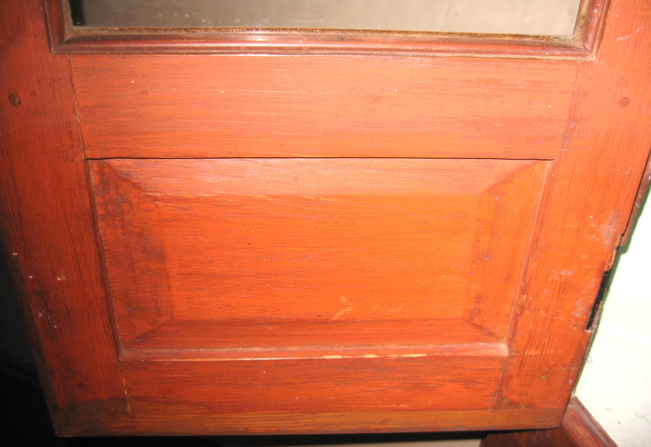 19th Century 1850s Cherry Corner Cupboard Farm House Rustic Cabinet For Sale