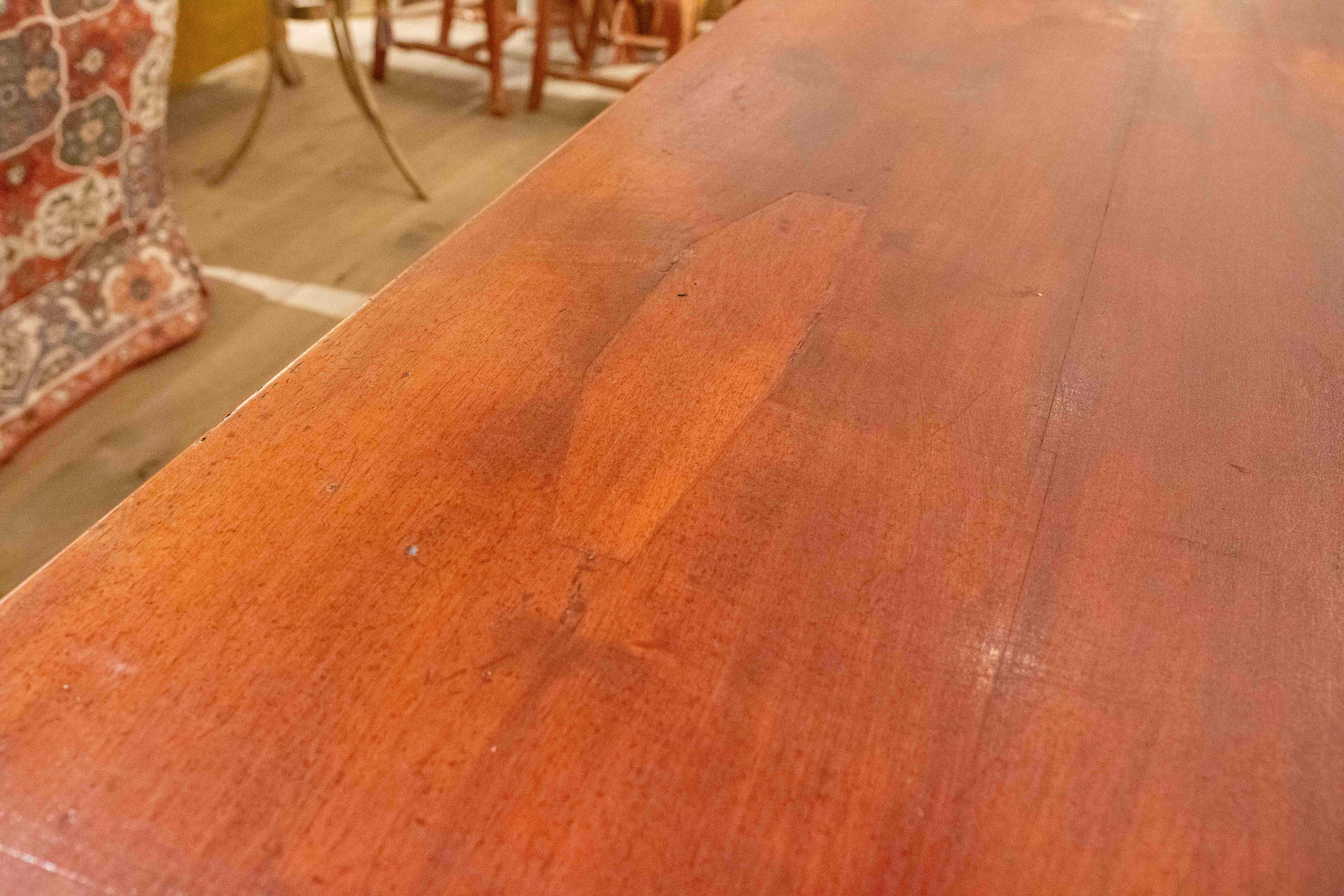 1850s Classic Style Rectangular Dining Table in Solid Wood For Sale 13