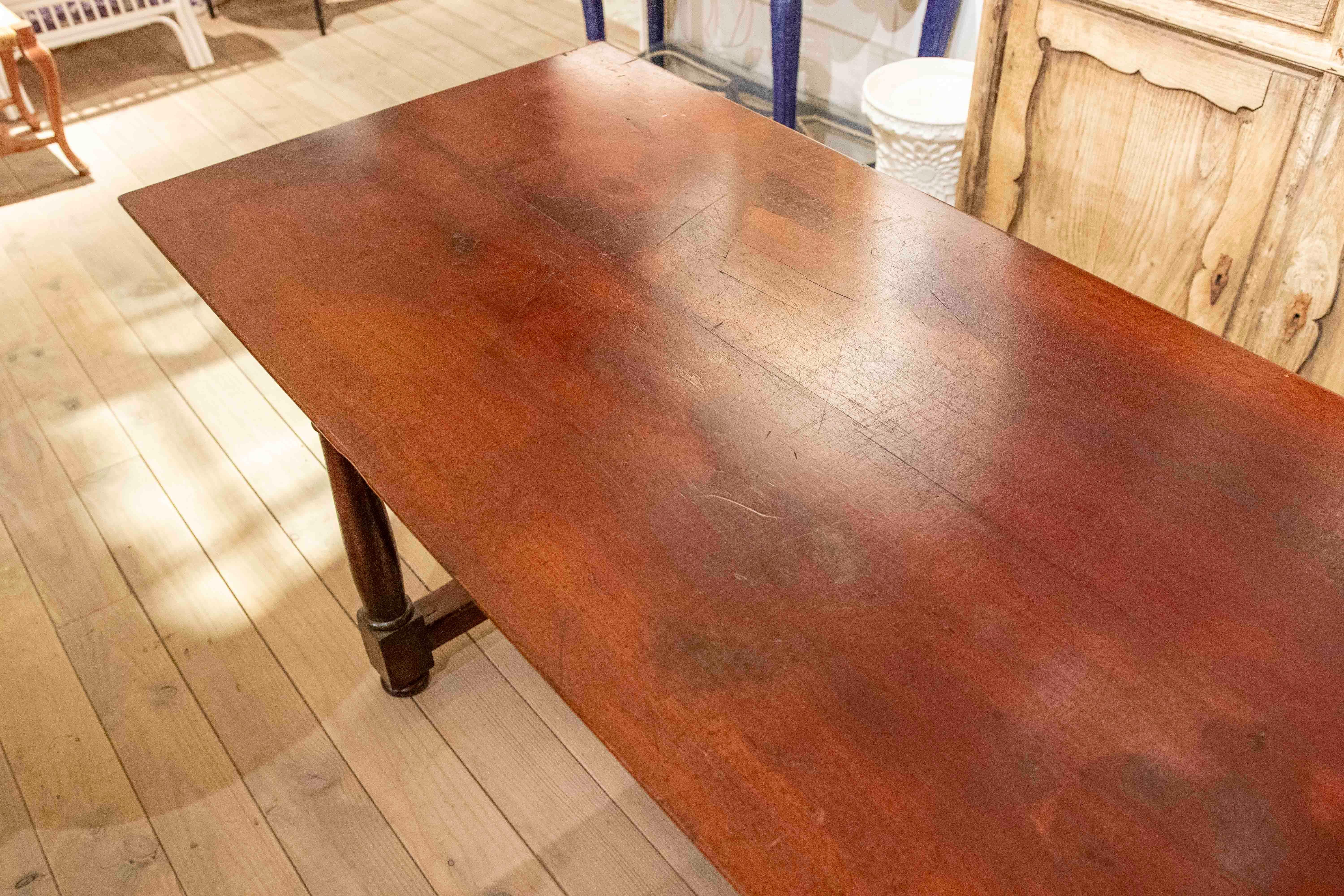 1850s Classic Style Rectangular Dining Table in Solid Wood For Sale 14