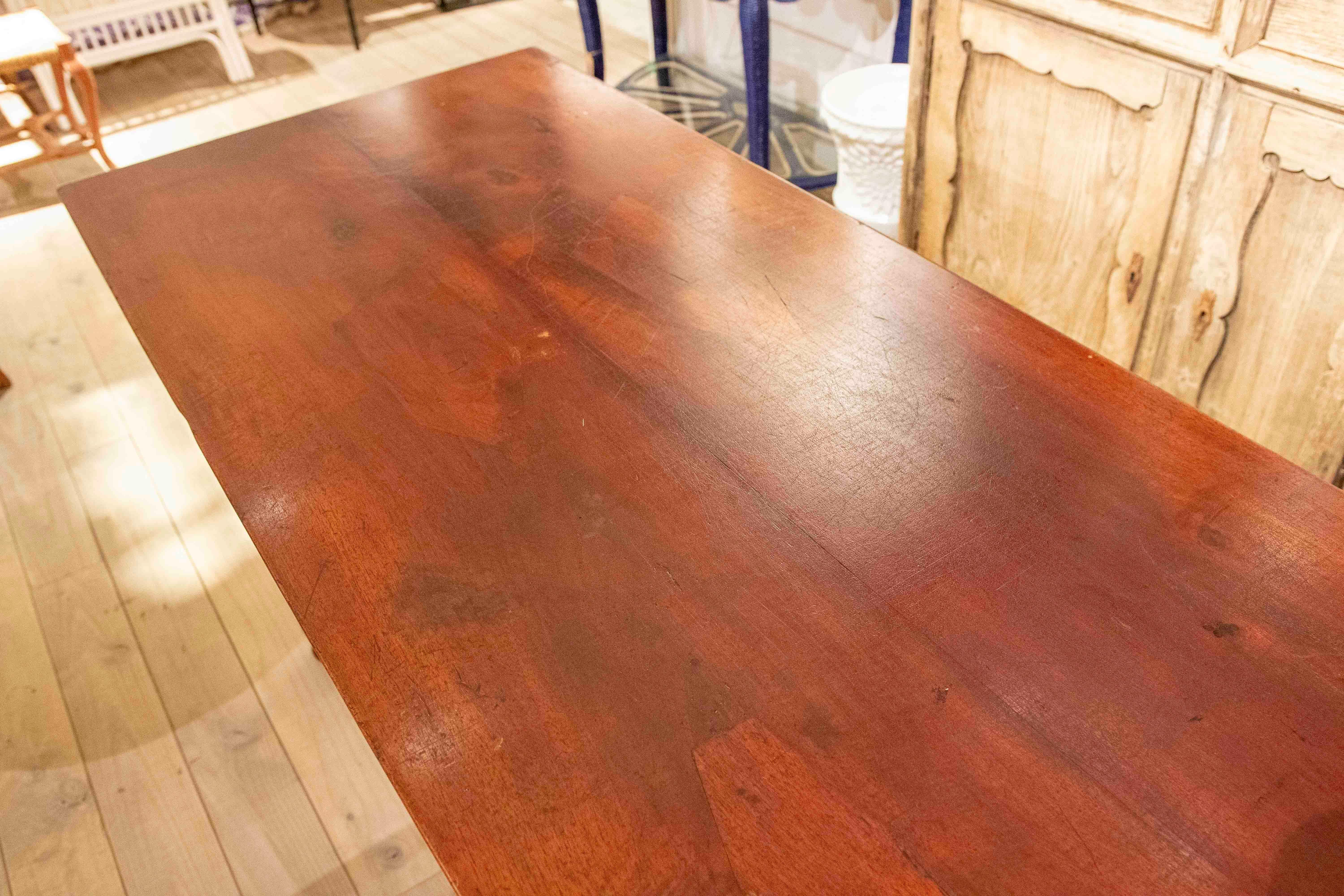 1850s Classic Style Rectangular Dining Table in Solid Wood For Sale 15