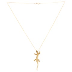 1850s Diamond Chameleon Necklace in 18 Karat Rose Gold