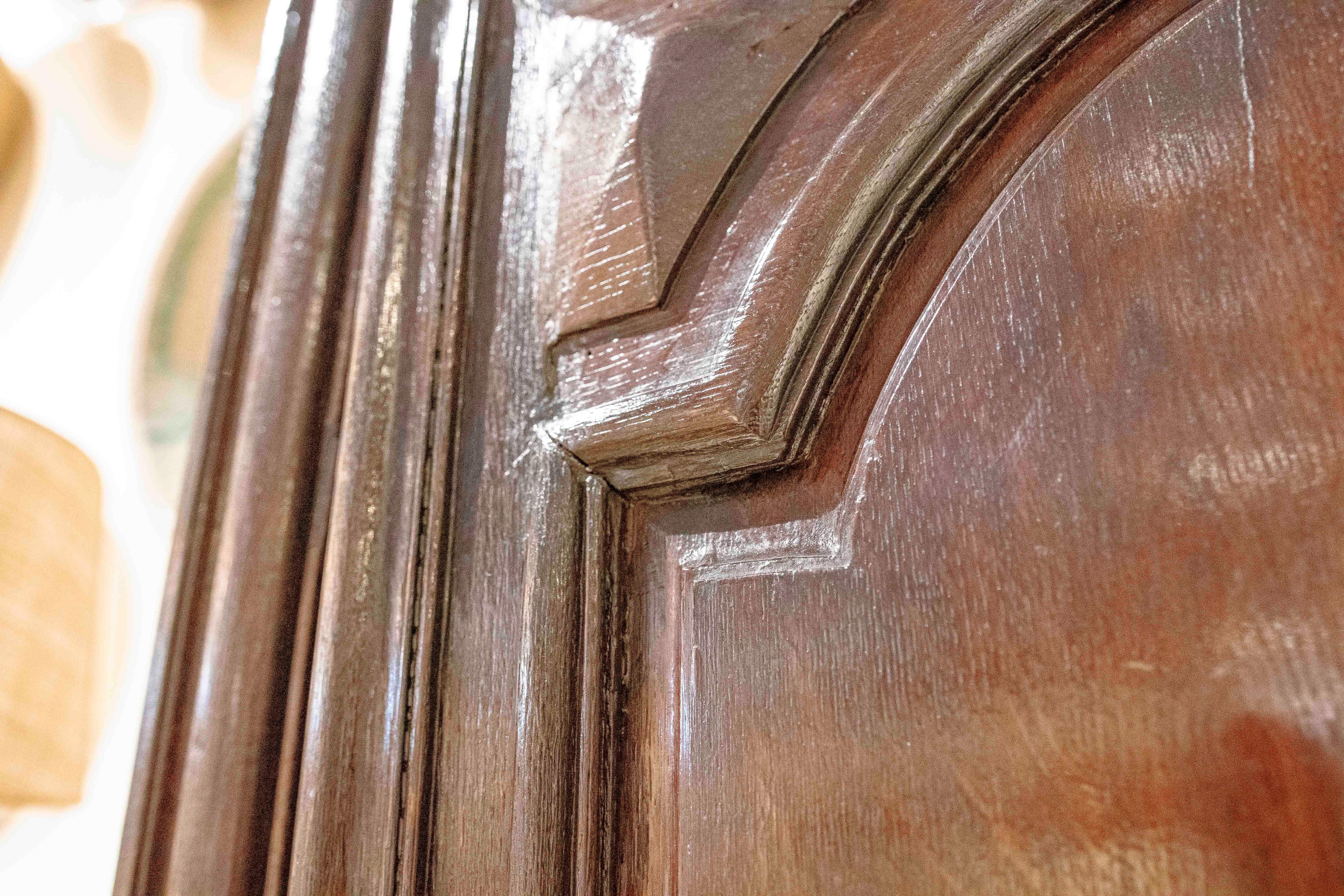 1850s English Narrow Wooden Closet with One Door & Original Hardware. 16