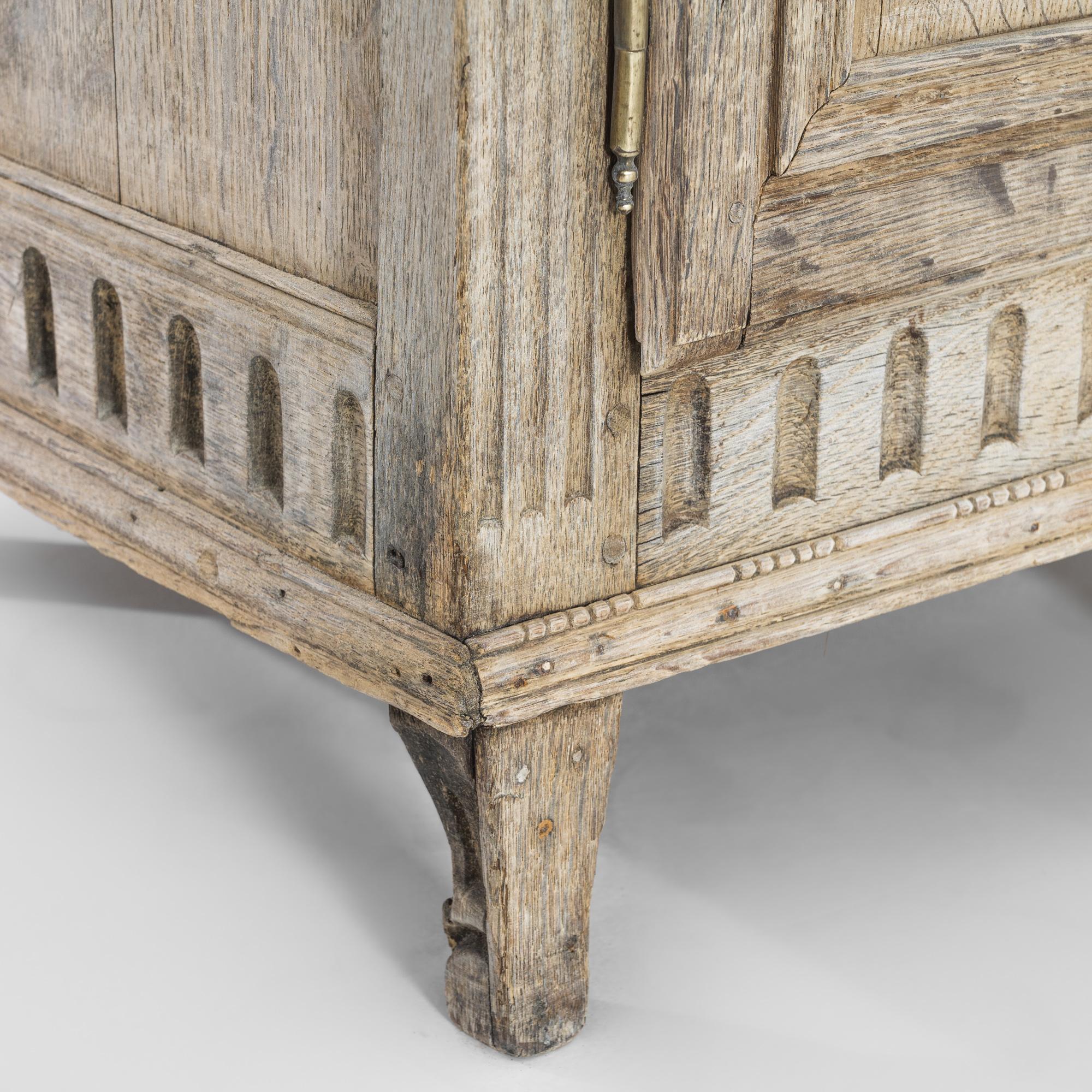 1850s French Bleached Oak Desk 4