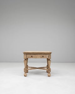 1850s French Oak Side Table With Single Drawer