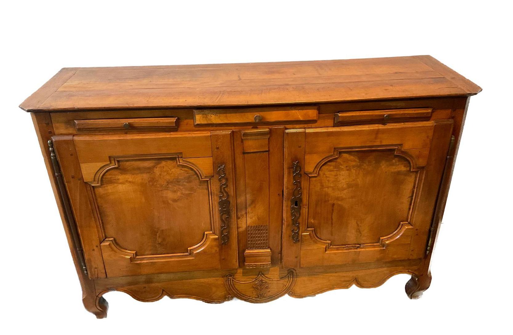 Mid-19th Century 1850s French Provincial Buffet For Sale