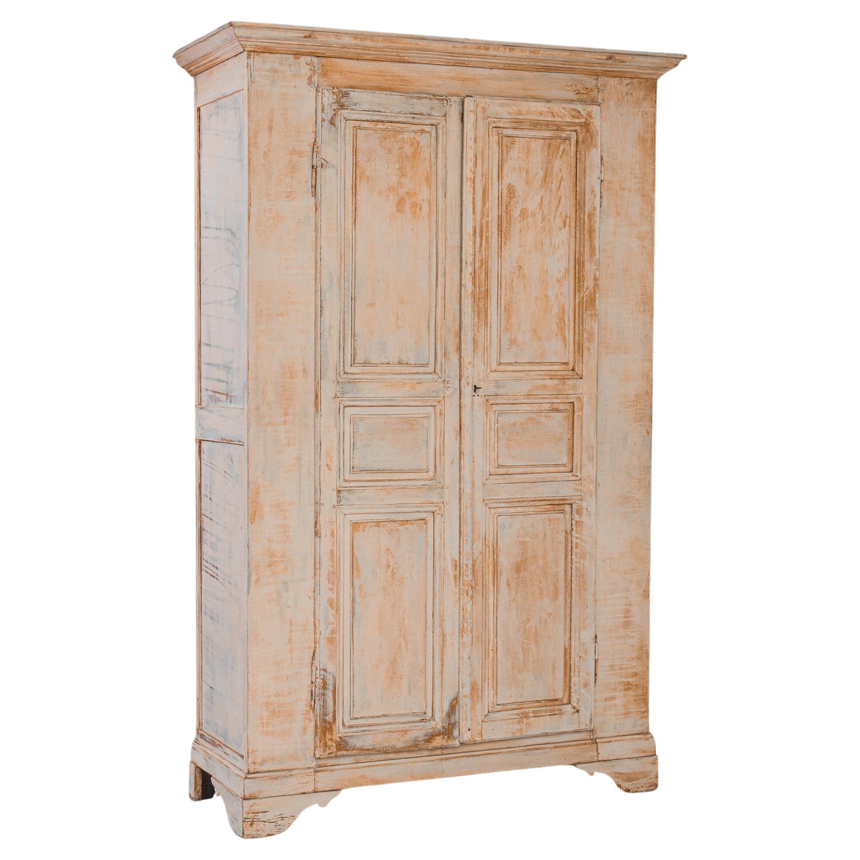 1850s French Wood Patinated Cabinet For Sale