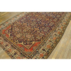 Rugs On Net Fine Antique Blue Persian Sarouk Joshagan Wool Garden Rug Carpet