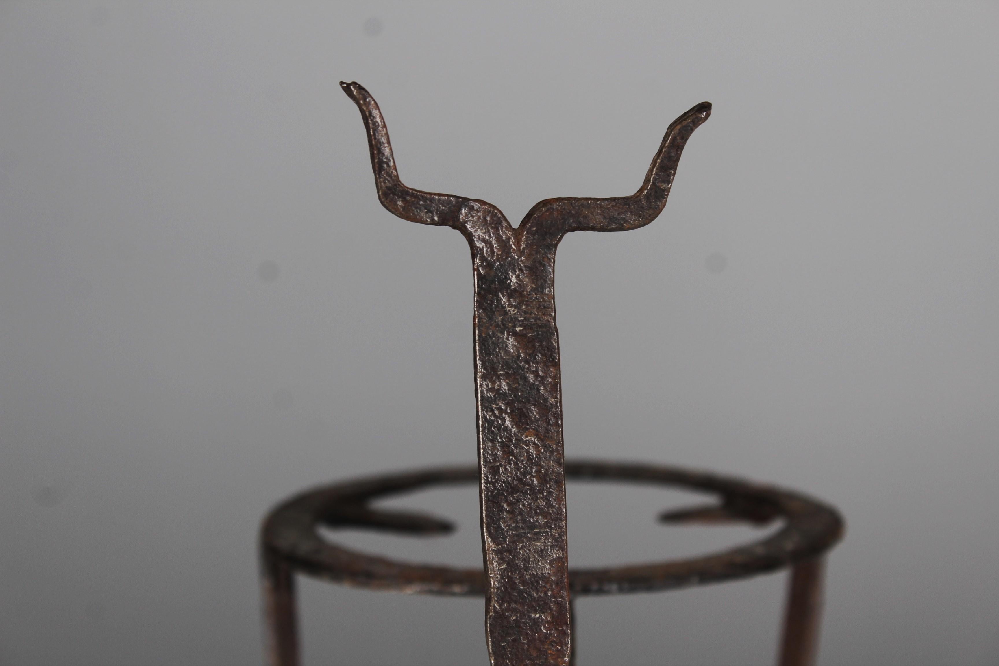 French 19th Century (Maybe 17th?) Tripod Pot Stand, Cast Iron, France For Sale