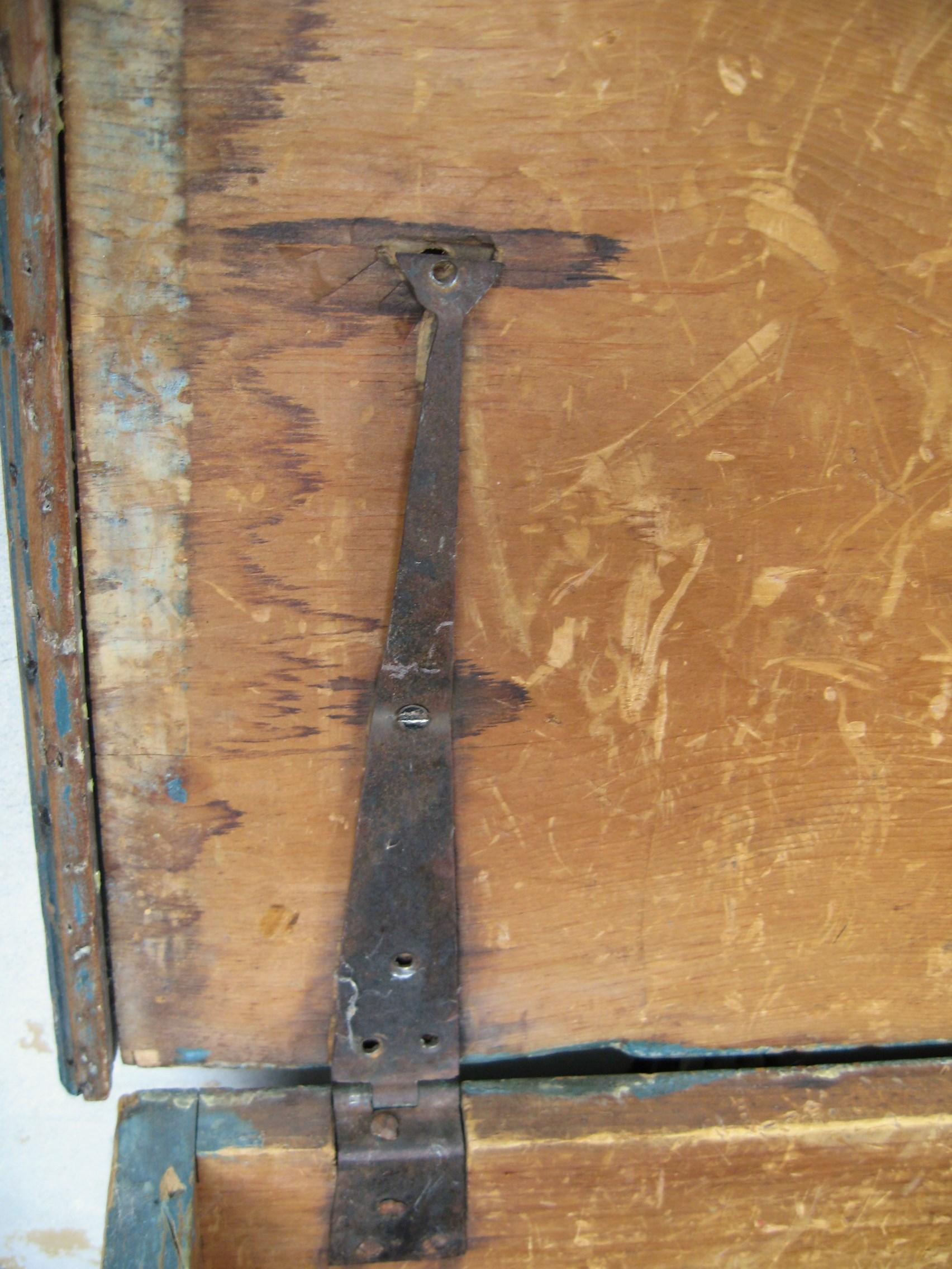 Cassapanca rustica a 6 ripiani in pino blu/grigio del 1850 in vendita 3