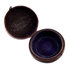 1850's Swiss Travel Clock with Breguet Engine Turned Case and Original Case