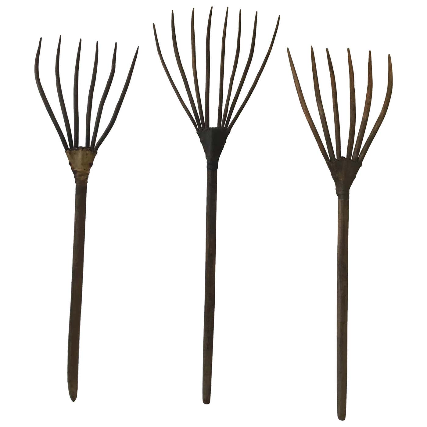 1850s Wooden Rakes at 1stDibs | antique rake, vintage wooden rake, eel rake