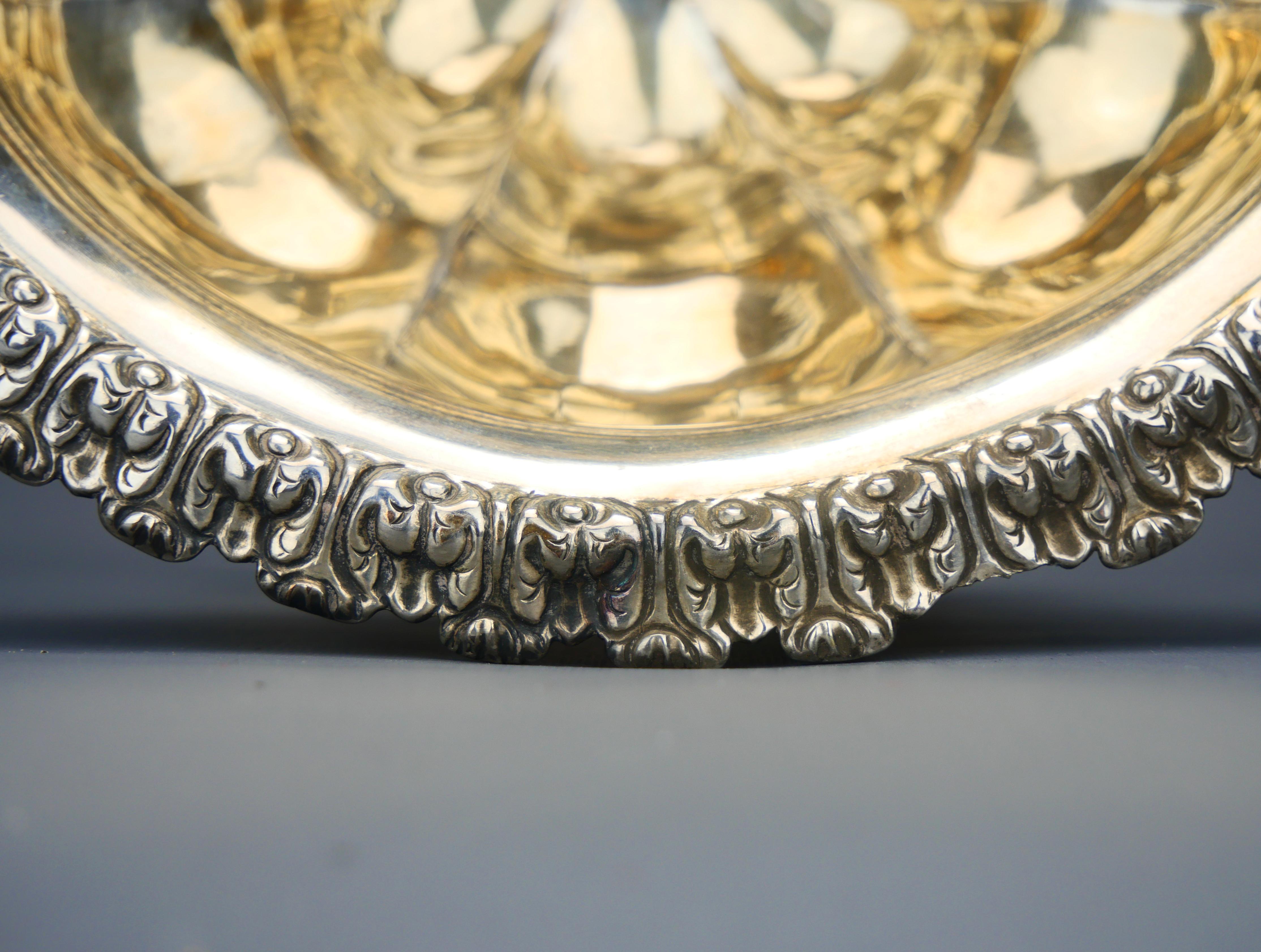 1852 Antique Centerpiece Indian Elephant solid 830 Silver / 411 gr. For Sale 9