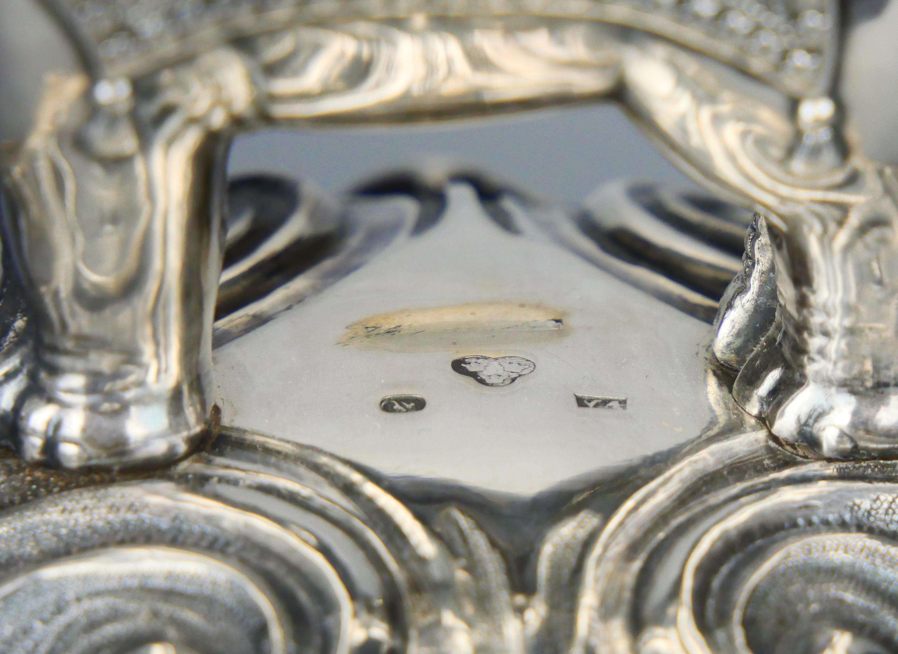 1852 Antique Centerpiece Indian Elephant solid 830 Silver / 411 gr. For Sale 11