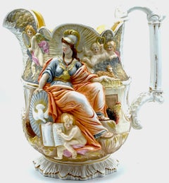 1851 Great Exhibition 'Wisdom and Providence' Pitcher by Samuel Alcock