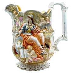  1851 Great Exhibition 'Wisdom and Providence' Pitcher by Samuel Alcock