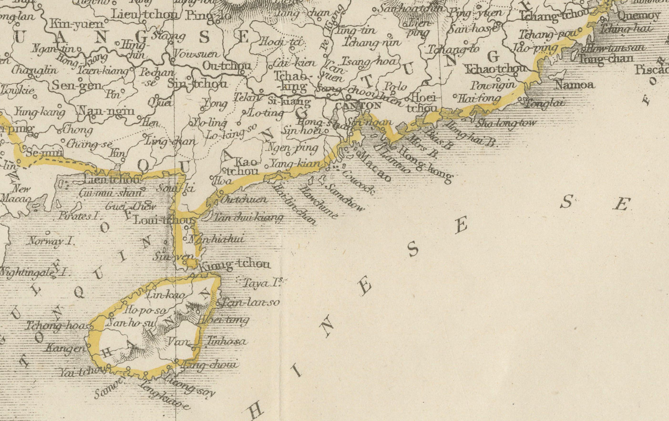 Papier 1851 Carte Tallis de la Chine avec le Tibet, Formose et la Birmanie - Gravée par J. Rapkin en vente