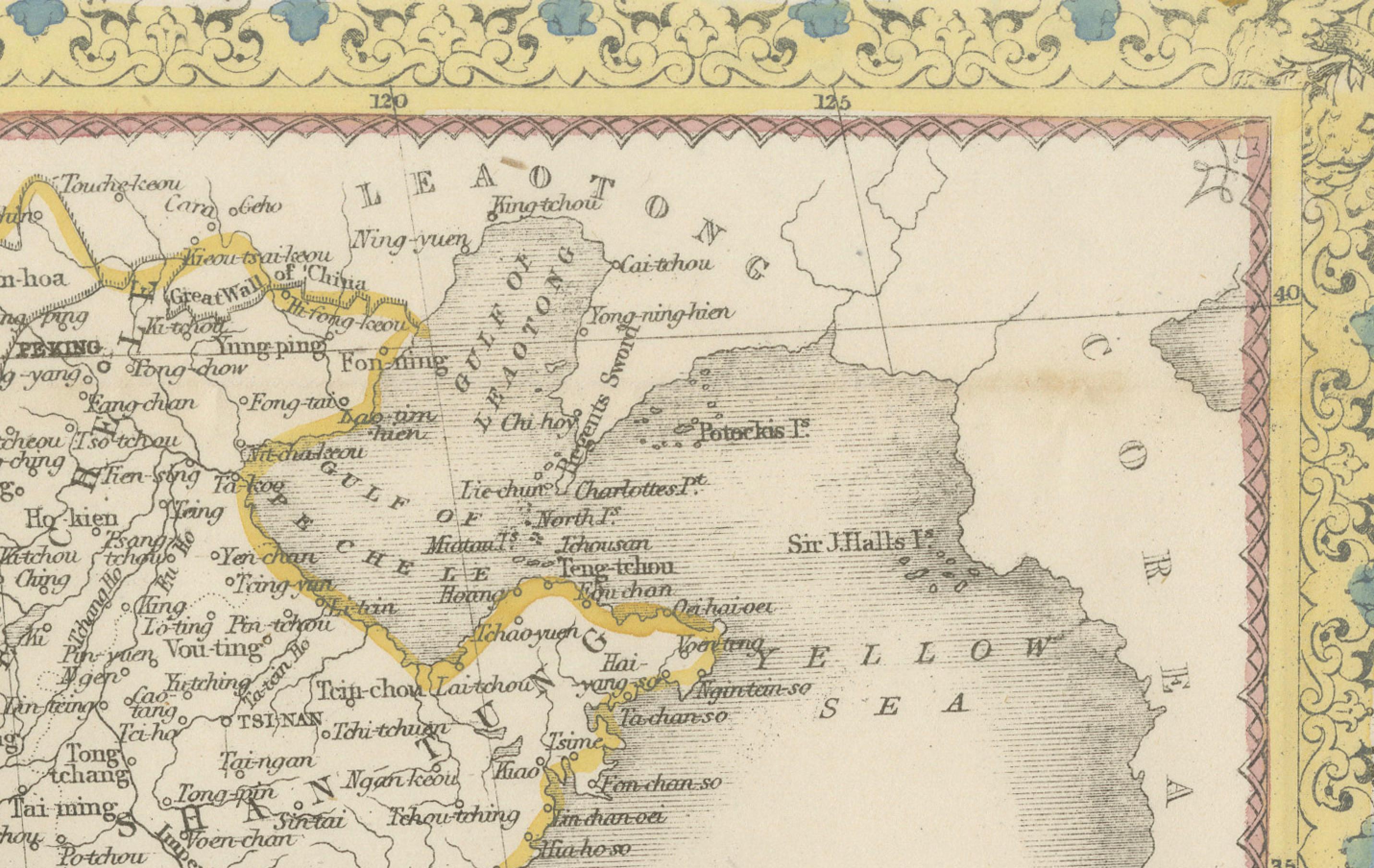 1851 Carte Tallis de la Chine avec le Tibet, Formose et la Birmanie - Gravée par J. Rapkin en vente 3
