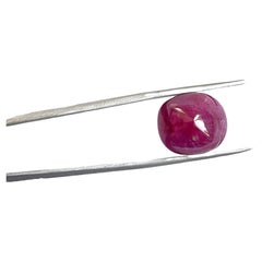 18.52 Carats Burmese No-Heat Ruby Natural Sugarloaf For Top Fine Jewelry Gem