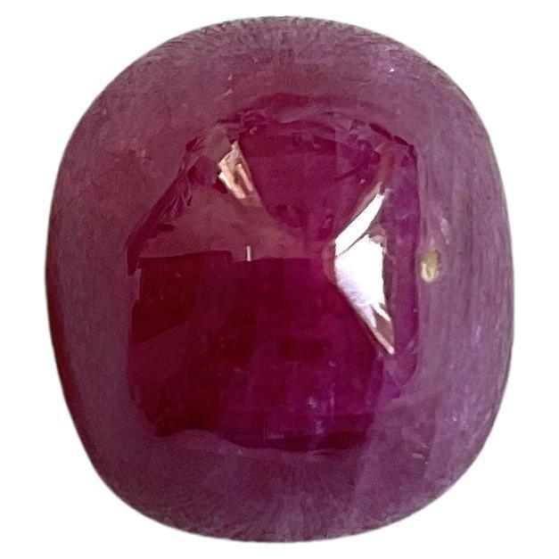 18.52 Carats Burmese No-Heat Ruby Natural Sugarloaf For Top Fine Jewelry Gem