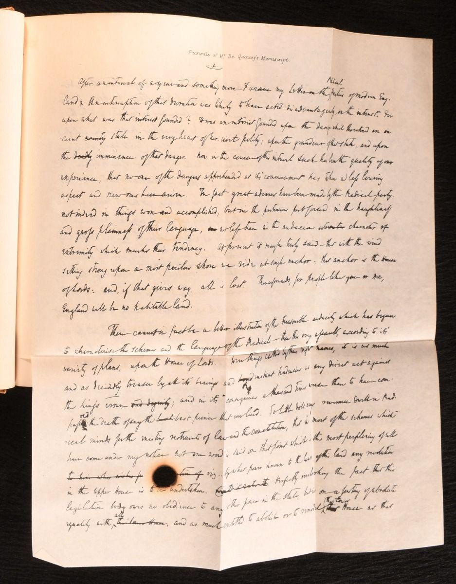XIXe siècle 1853-1863 The Works of Thomas De Quincey en vente