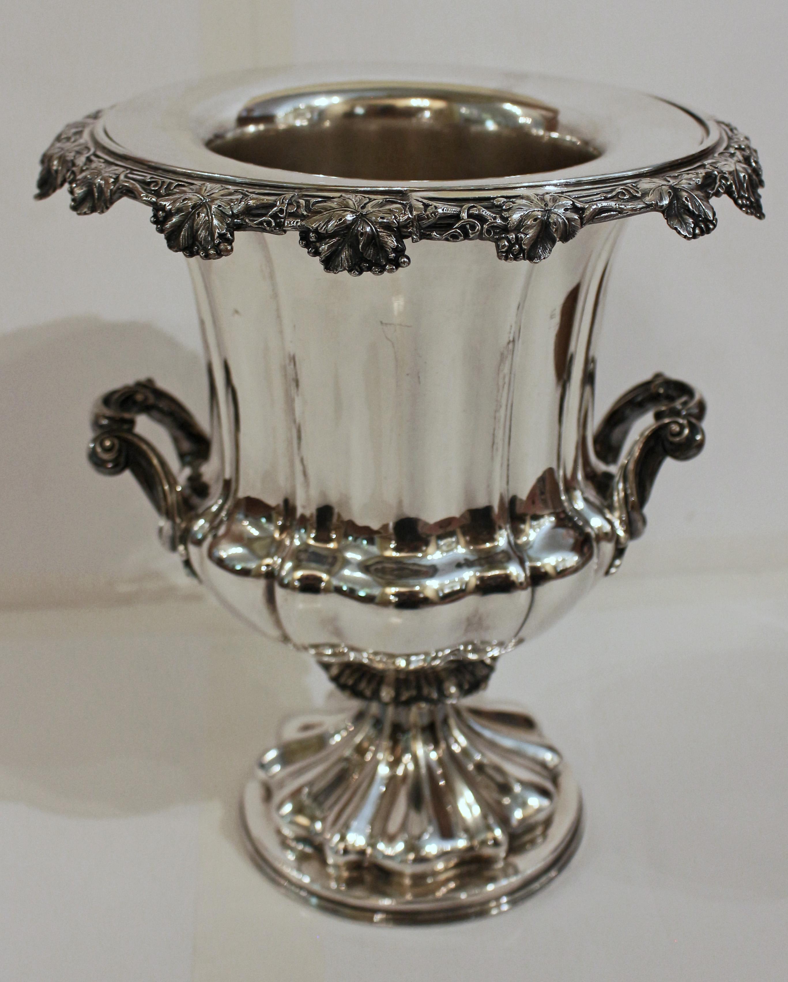 Mid-19th Century 1853 Electroplated Elkington Wine Cooler
