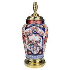 1853 Japanese Imari Table Lamp – From Oil Flame to Timeless Light