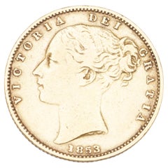 1853 Queen Victoria ‘Young Head’ Shield Back Gold Sovereign – 22ct Gold