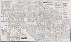 1853 “ Washington” Engraved DC Map from Fanning's Illustrated Gazetteer