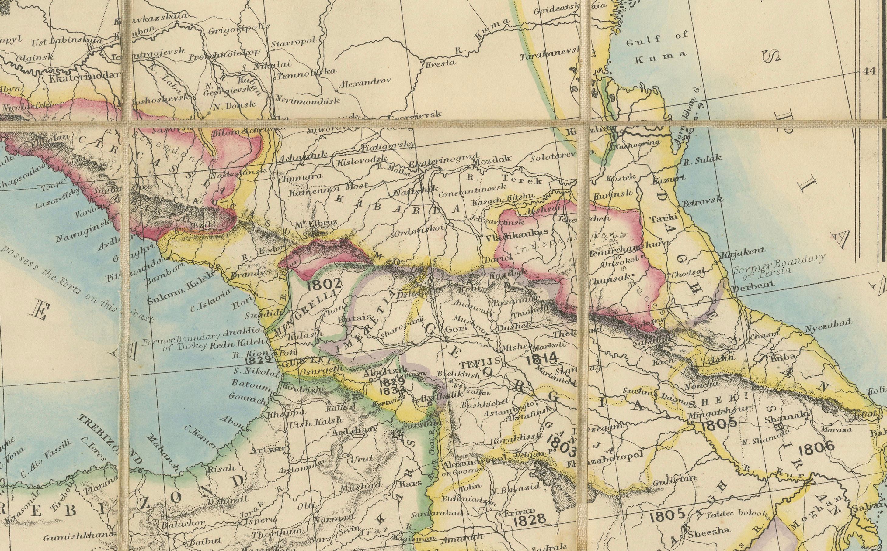 1853 Wyld Map of Turkey in Asia, the Balkans, and the Ottoman Empire (Carte de la Turquie en Asie, des Balkans et de l'Empire ottoman) Bon état - En vente à Langweer, NL