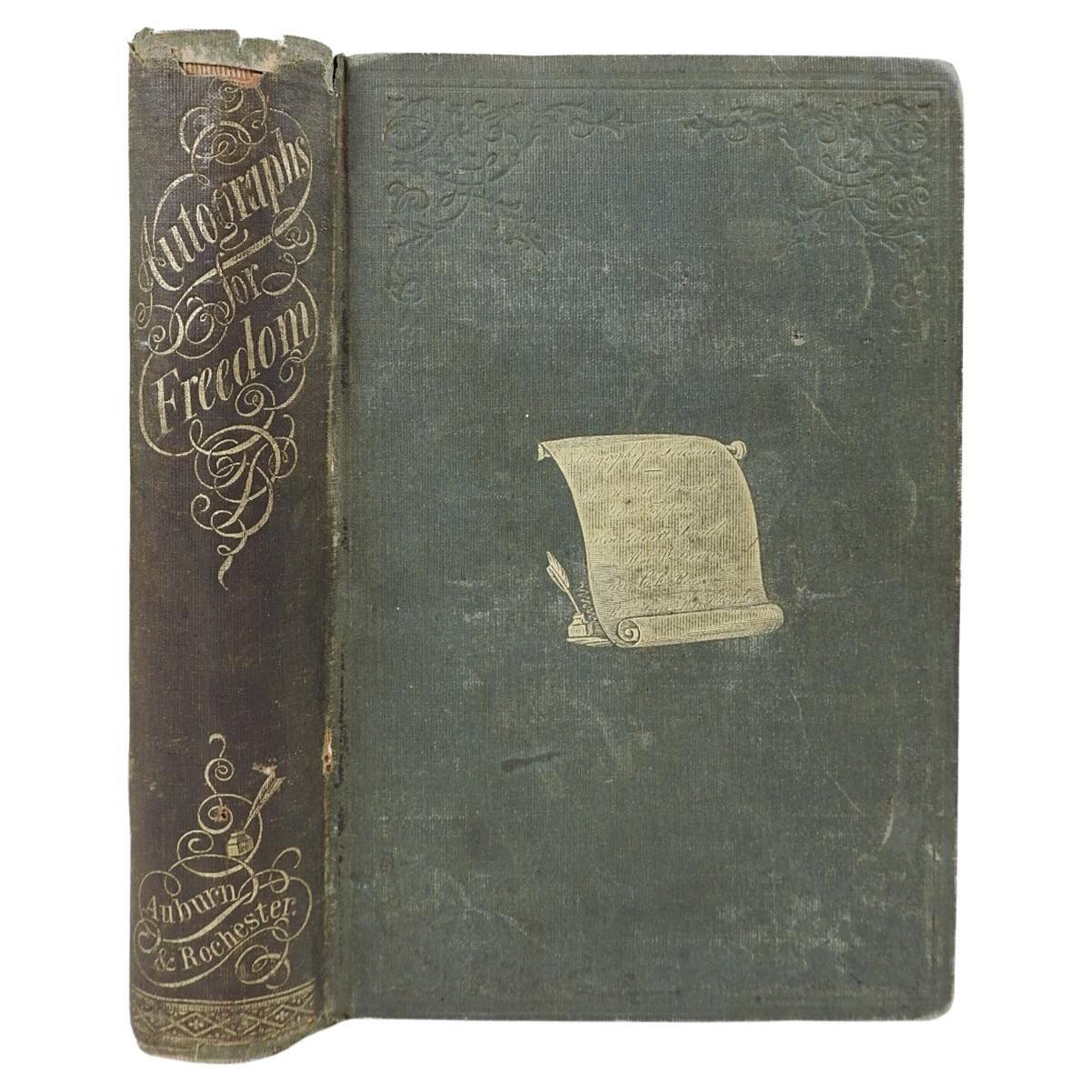 1854 Autographs for Freedom Abolitionist Book For Sale
