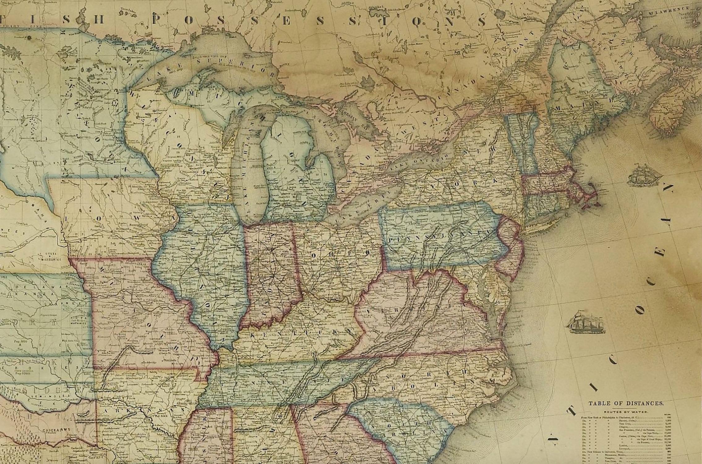 1854 us map