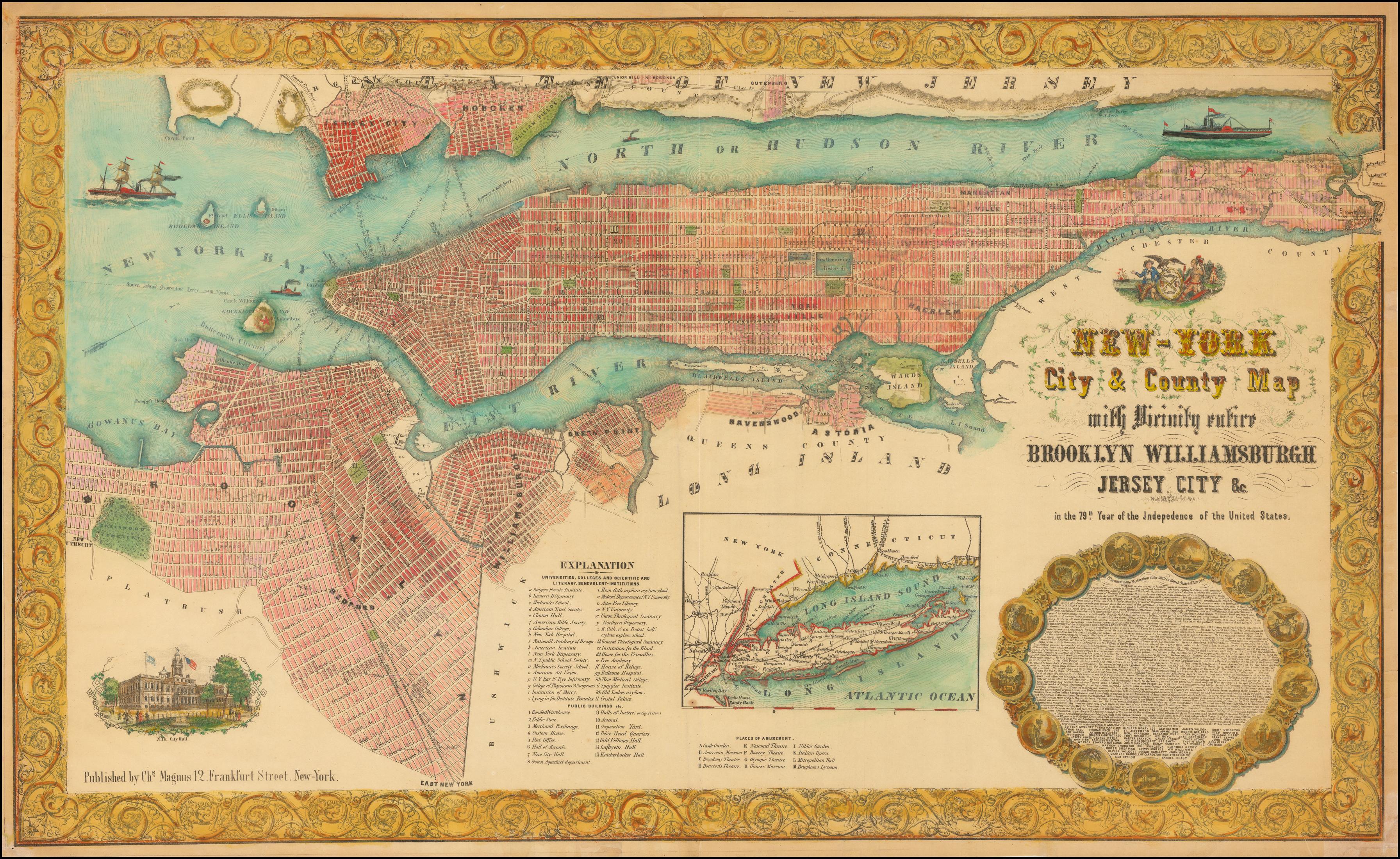 new york city county map
