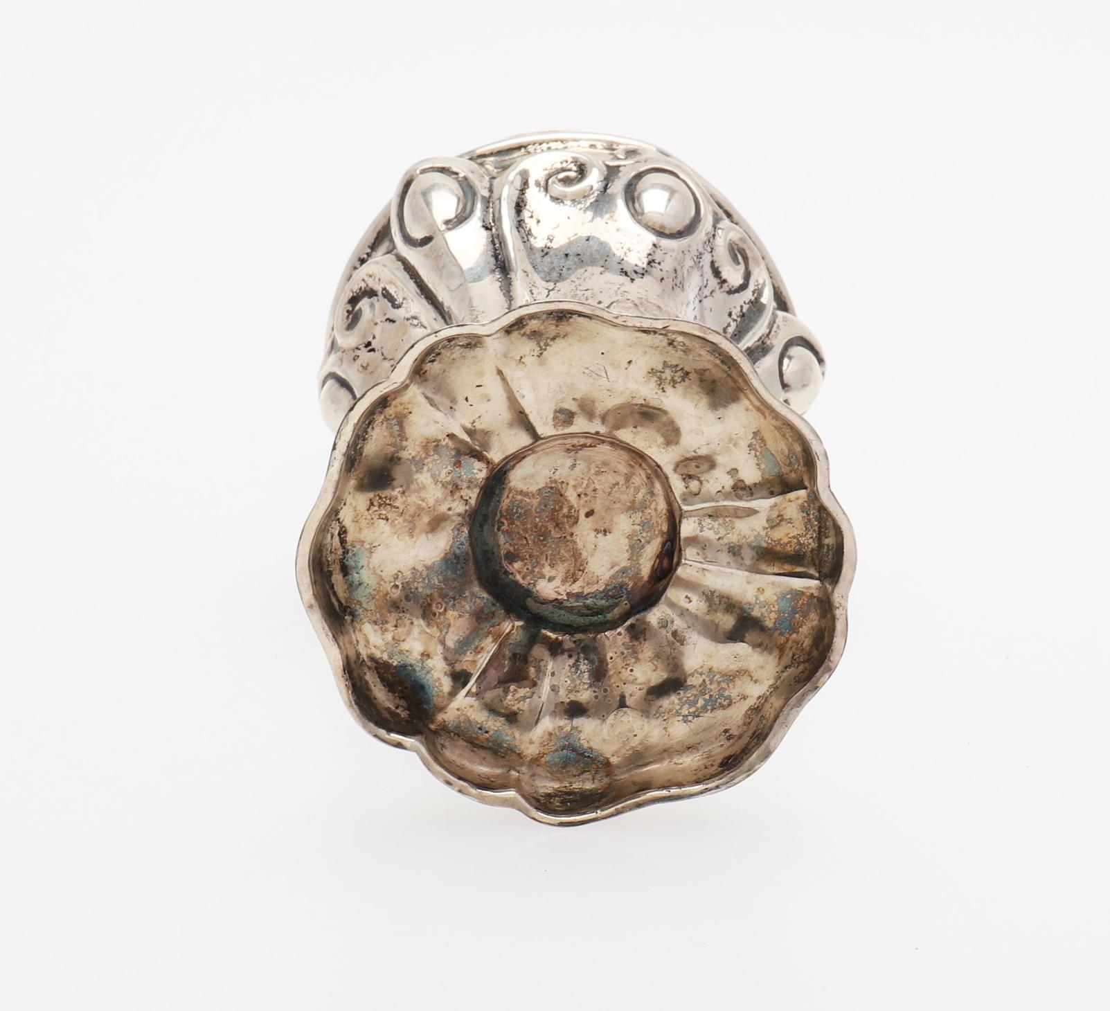 1855 Porta spezie dell'Impero austriaco Argento massiccio / 106 gr in vendita 2