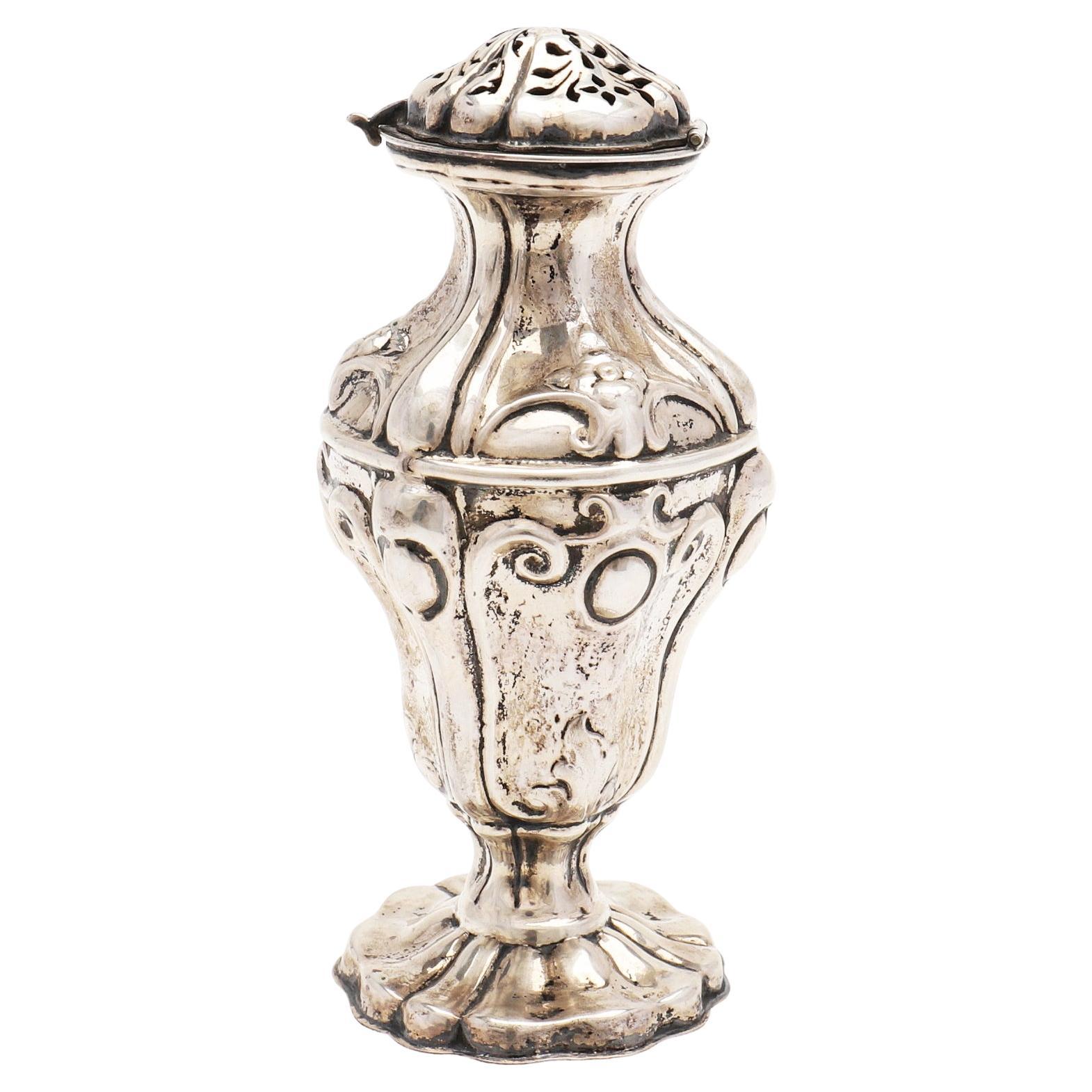 1855 Austrian Empire Spice Caster solid Silver / 106 gr