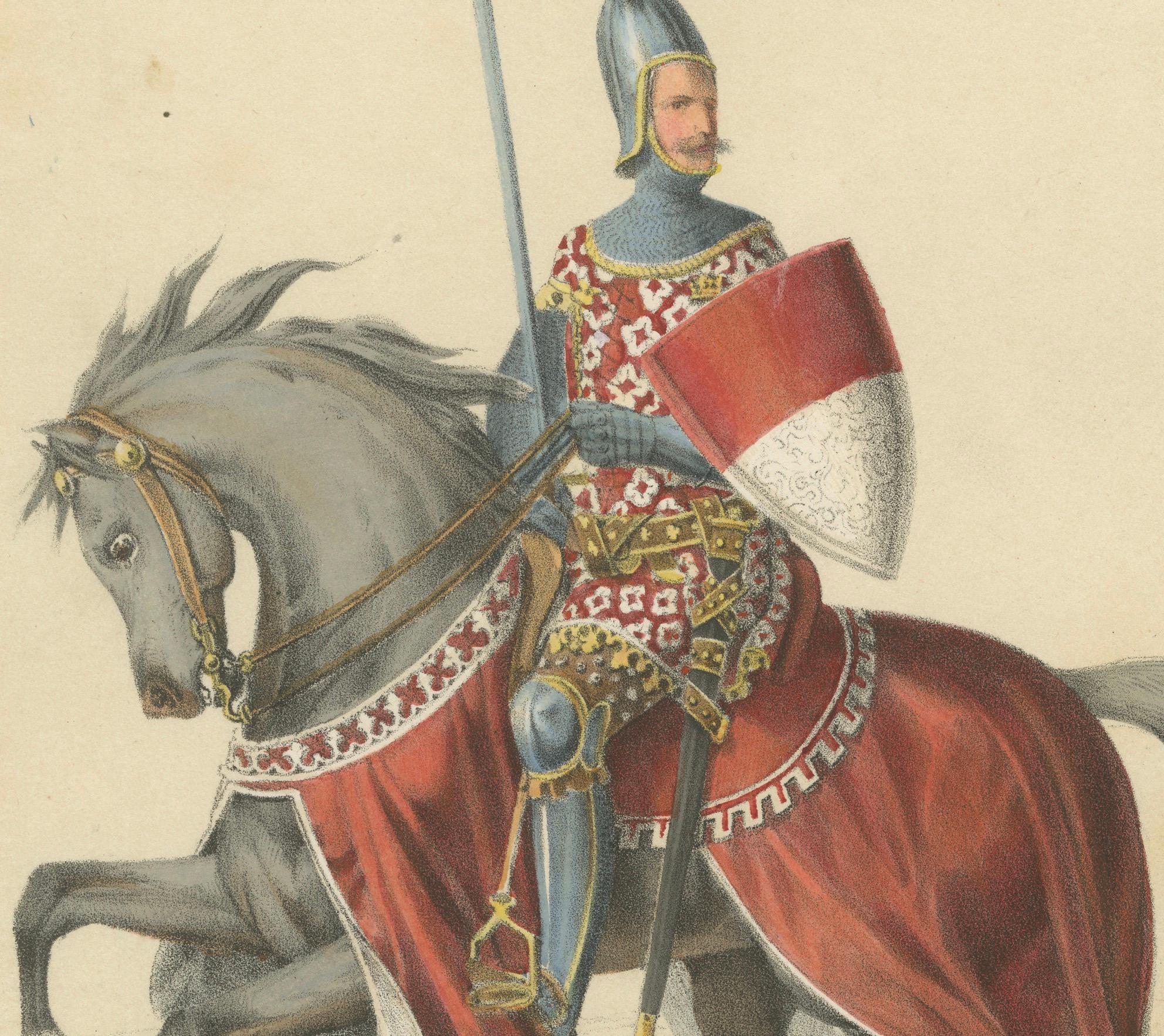 1855 Hand-Colored Lithograph of the Solothurn Cavalry Procession – A Swiss Heritage Print  

This striking hand-colored lithograph, published in 1855, is part of the Fest Album commemorating Bern’s entry into the Swiss Confederation on March 6,