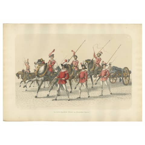 1855 Swiss Victory Parade – Captured Burgundian Cannons in Triumphal Procession