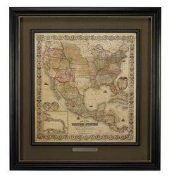 1856 "Map of the United States" by Ensign, Bridgeman, and Fanning