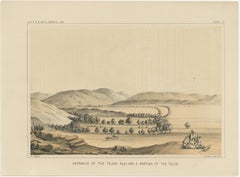 1856 Tinted Lithograph of the Tejon Pass near Bakersfield and Mojave, California