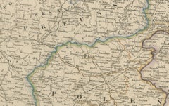 1858 Map of the Baltic States & Inner Russia to Moscow – Justus Perthes