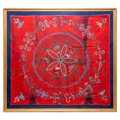 1858 Presentation Beadwork on Red Stroud