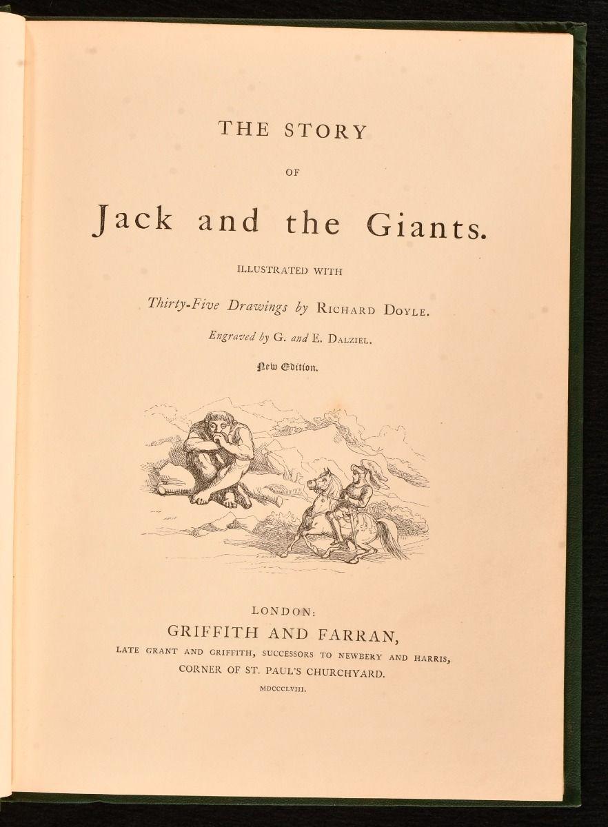 British 1858 The Story of Jack and the Giants For Sale