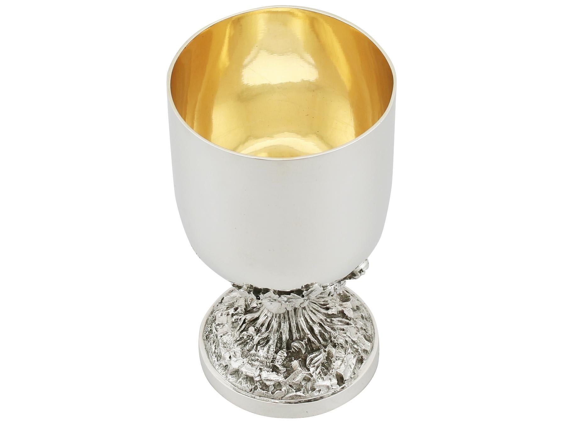 1859 Antique Victorian Sterling Silver Goblet by John Samuel Hunt In Excellent Condition In Jesmond, Newcastle Upon Tyne